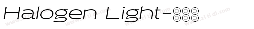 Halogen Light字体转换 Halogen Light字体转换